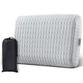 Travel Pillow with Memory Foam and Washable Cover - Gray