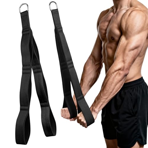 Heavy Duty Tricep Rope Cable Attachment for Pushdowns - Black