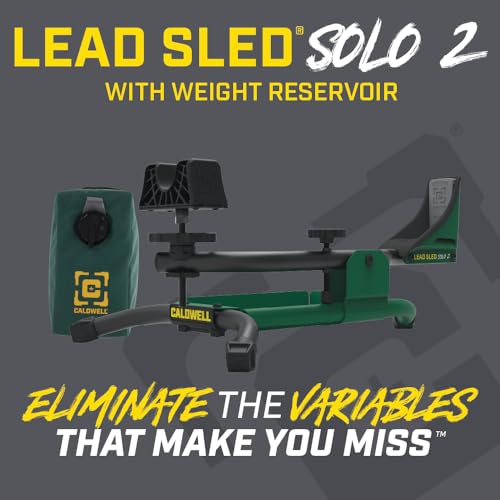 Caldwell Lead Sled Solo 2 Shooting Rest with Weight Reservoir, Recoil-Reducing & Adjustable