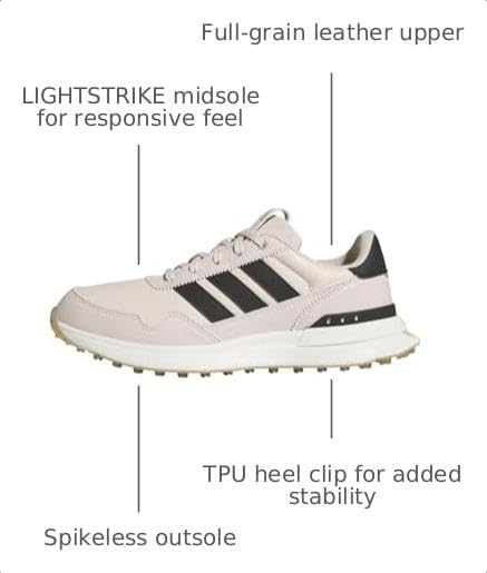 adidas Women's S2G 26 Leather Golf Shoes - Size 6.5, Black GUM4