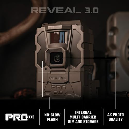 TACTACAM Reveal Pro 3.0 Cellular Trail Camera with Night Vision & GPS