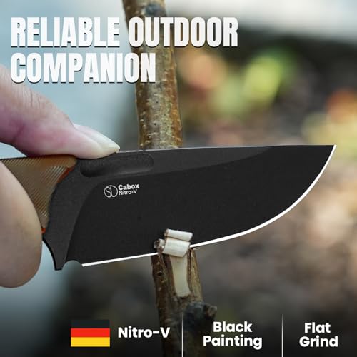 Kizer Cabox Fixed Blade Hunting Knife PEI Variation 3.36" Nitro V Steel