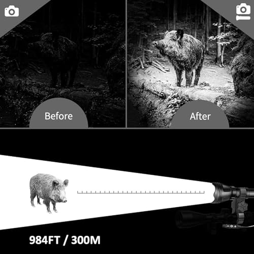 IR850 Infrared Illuminator Flashlight for Night Vision Hunting