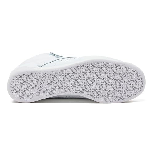 Reebok Women's Freestyle Hi High Top Sneakers - White/Silver 7.5
