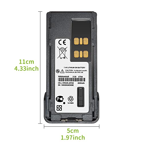 4 Pack Replacement Batteries for Motorola XPR 3500 Radios - 2026 Version