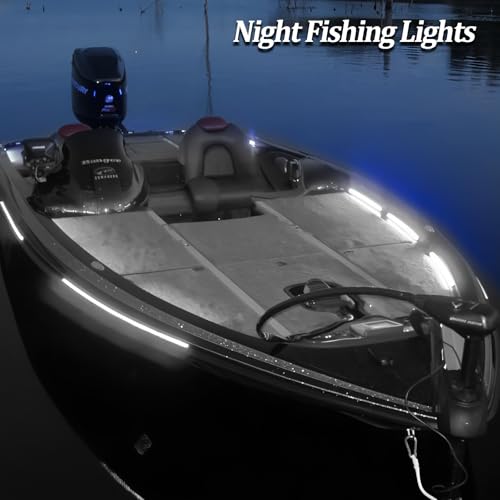 2Pcs White LED Boat Navigation Lights Waterproof Deck Interior Lighting