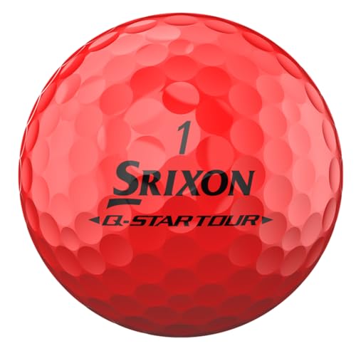 Srixon Q-Star Tour 6 Divide Golf Balls - Yellow/Red, Tour Performance