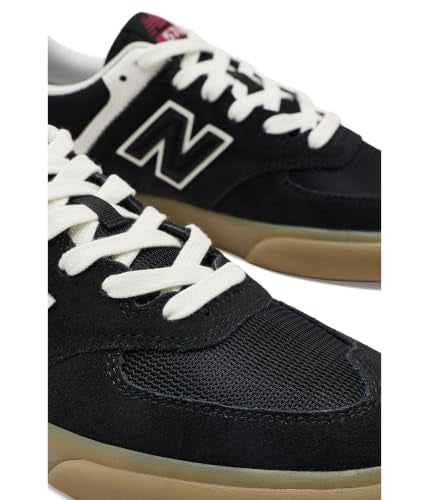 New Balance 574 Vulcanized Sneakers Unisex Wide Fit Black/White 11.5 Women / 10 Men