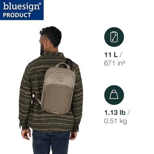 Osprey Nebula Shoulder Sling Bag - Black Compact Laptop & Water Bottle Pack