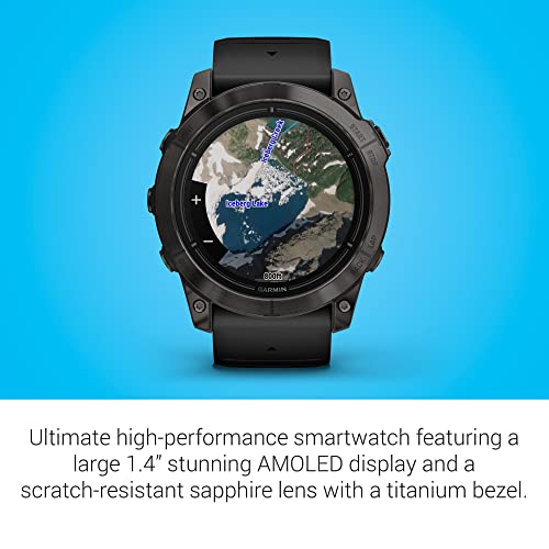 Garmin epix Pro Sapphire 51mm Smartwatch Carbon Gray DLC Titanium & Black Band