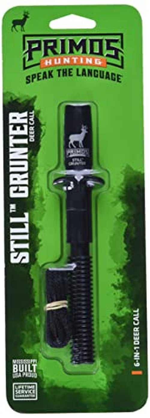 Primos Hunting Still Grunter Deer Call, Six-in-One Adjustable Reed Assembly for Multiple Calls