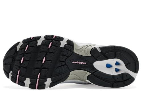 New Balance Boys' White/Pink Sugar Sneakers - Big Kid 5 Running Shoes