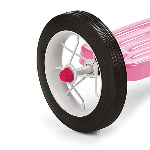 Radio Flyer Classic Pink Tricycle for Ages 2-4 with Bell - Split Single Deck Pink