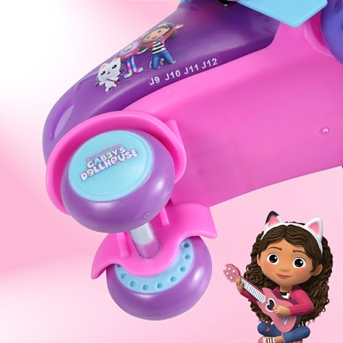 Gabbys Dollhouse Trainer Skates - Light Up Wheels, ABEC 5 Bearings, Durable PVC Material, Foam Shoe Lining, Perfect for Active Fun and Adventures