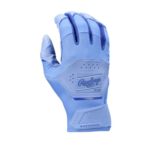 Rawlings Workhorse Baseball Batting Gloves Adult Small Columbia Blue Royal