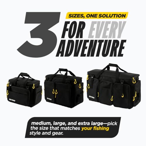 Beyond Braid Medium Water-Resistant Fishing Tackle Bag - Holds Tackle Boxes & Gear