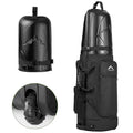 uniHimal Black Golf Travel Bag with Hard Shell Top 1680D Waterproof Nylon