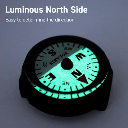 Polaris Waterproof Micro Compass Watchband Model - EDC Navigation Tool
