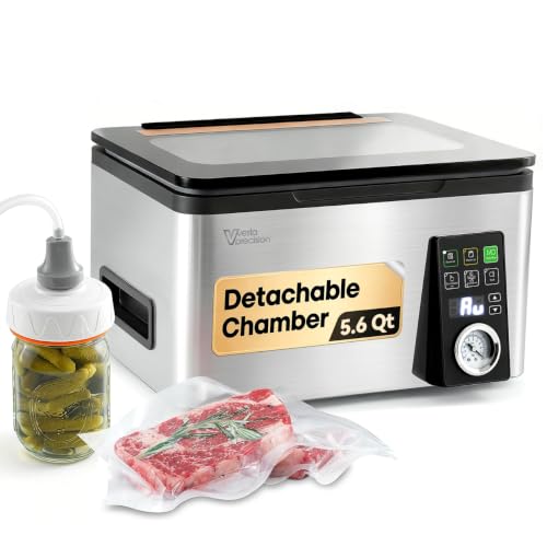 Vesta Precision 12-Inch Chamber Vacuum Sealer, 5.6 Qt Compact Automatic Food Sealer