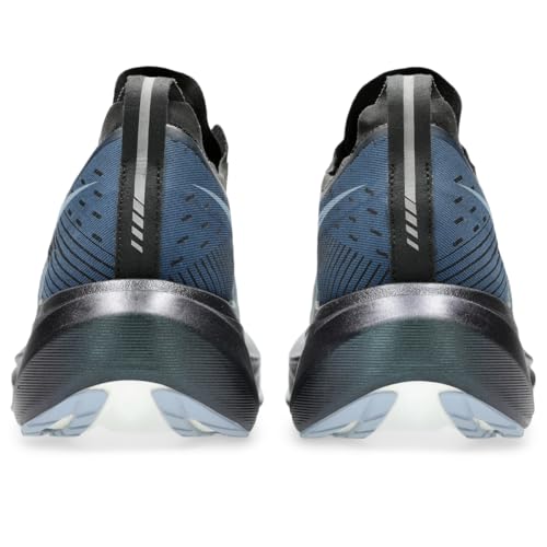 ASICS Unisex Megablast Running Shoes - Black/White, 12.5 Women / 11 Men