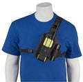Radio Chest Harness with Adjustable Pouch for Two-Way Radios - Universal Fit