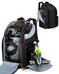 Smasrob Football Backpack with Separate Shoe Compartment - Black