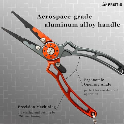 Fishing Pliers Multi-Function Split Ring Hook Remover & Cutting Tool
