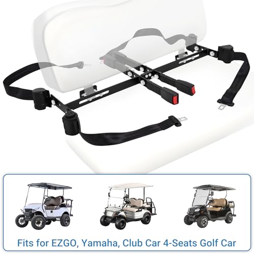 Universal Golf Cart Seat Belt Kit for EZGO Yamaha Club Car - Safety & Easy Install
