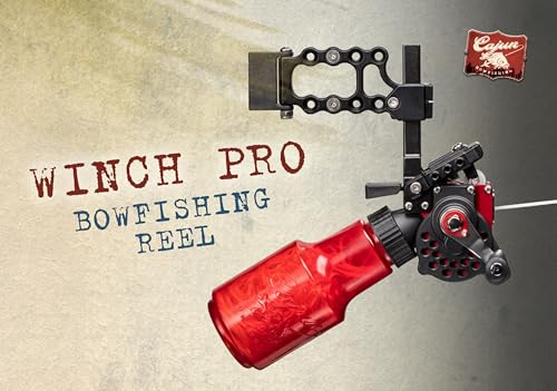 Cajun Bowfishing Winch Pro Bowfishing Reel Right Hand - Heavy Duty Aluminum Frame