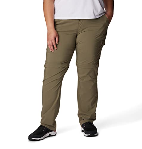 Columbia Women's Silver Ridge Convertible Pants 16 Long Stone Green