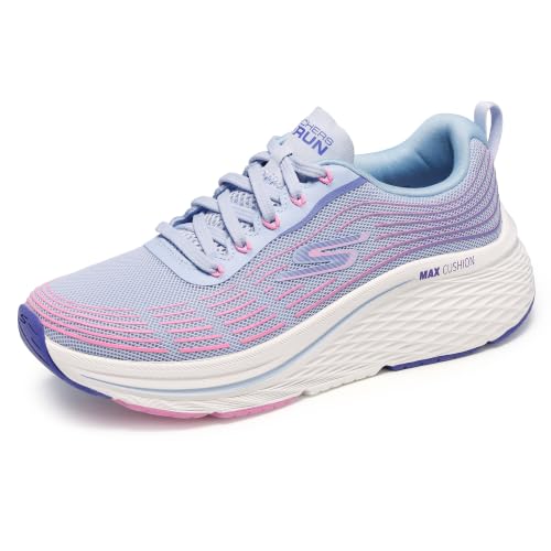 Skechers Women's Max Cushioning Elite 2.0 Running Shoes - 11 Wide Light Blue & Pink