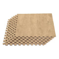 We Sell Mats Forest Floor Farmhouse Foam Floor Tiles 48 sq ft Light Brown