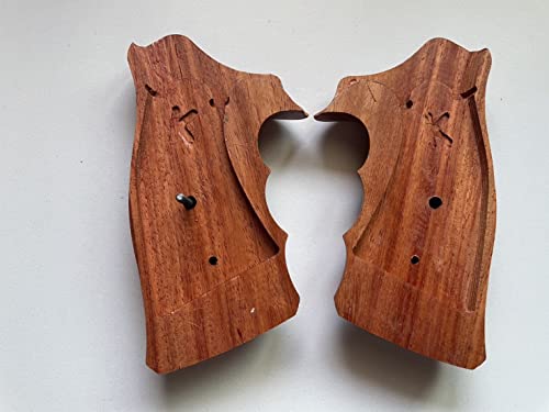 Hardwood Gun Grip Set for Square Butt Frames – Thai Handmade Paduak Wood