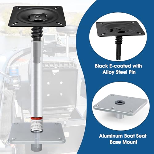 CLLOMAGY 13 Inch Boat Seat Pedestal Base Mount Kit 2 Pack for Marine & Fishing Boats