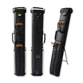 2-Pack Hard Pool Cue Case with Stand, Holds 2 Butts & 4 Shafts, Vinyl Cover