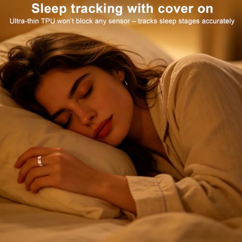 Gold Silver Rose Gold Champagne Gold Pink TPU Ring Cover for Oura Gen 3 4 Size 9 Set