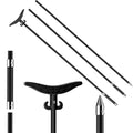 12.3 Ft Black Fiberglass Shallow Water Anchor Pole with T-Handle for Kayaks & Boats