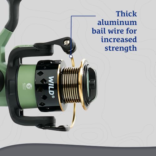 7' Light 2-Piece Spinning Fishing Rod & Reel Combo for Freshwater Species