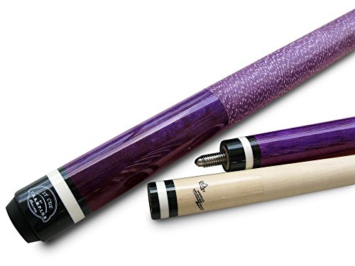 Champion ST Irish Wrap Pool Cue - Purple Maple Shaft, 19 oz, Purple Fury Case