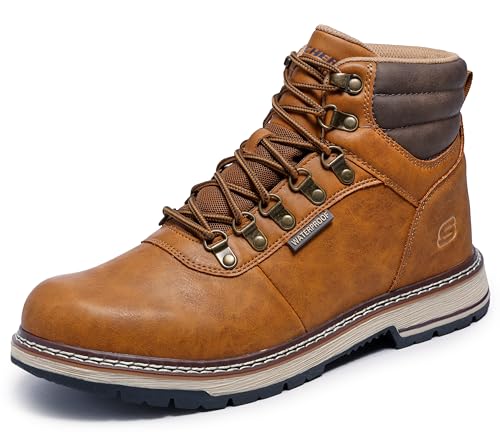 Skechers Men's Corado Jaxx Loafer 9 Wheat Waterproof Relaxed Fit Casual Shoe