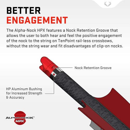 TenPoint CenterPunch HPX Crossbow Arrow - High Accuracy 20-inch Carbon Shaft