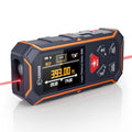 Laser Distance Meter 393Ft Dual Laser Measure with Backlit Display - Orange & Dark Blue