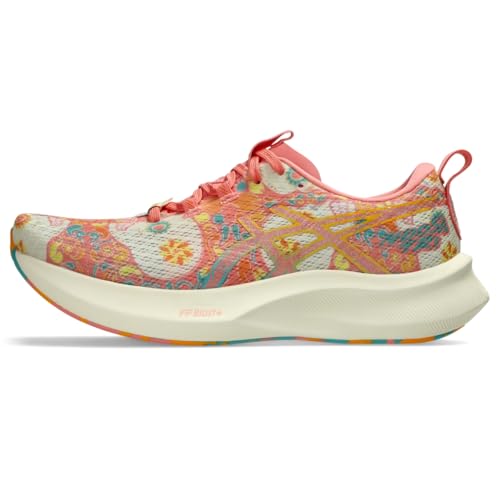 ASICS Women's Noosa TRI 16 Running Shoes - 9.5 Guava/Techno Cyan