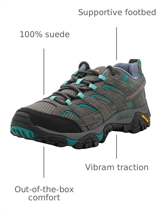 Merrell Women's Moab 2 Vent Hiking Shoes - Granite, Size 10