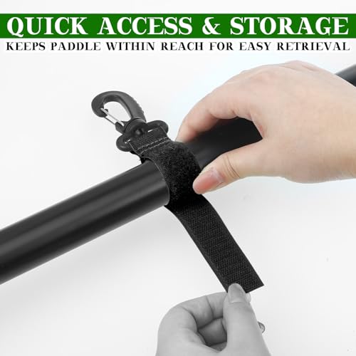 Gemscream 10 Pcs Kayak Paddle Holder for Inflatable Paddleboard - Black