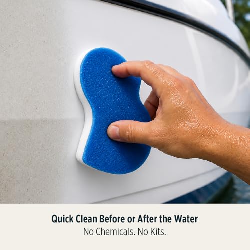Boat Eraser Dual-Sided Marine Cleaning Sponges - Fiberglass Vinyl Gelcoat 4 Pack
