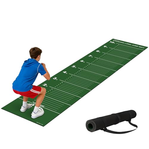 Indoor Long Jump Measurement Mat for PE & Track Training - 12 ft