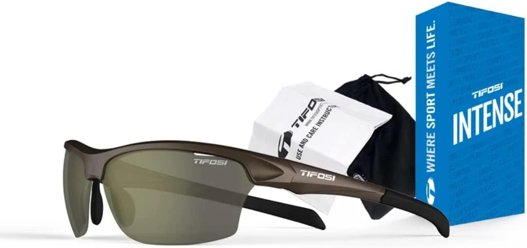 Tifosi Intense Sport Sunglasses Men & Women - Ideal For Golf, Pickleball, Running & Tennis. Vented Lenses Prevent Fogging