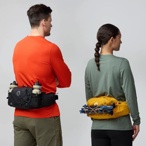 Fjällräven Abisko Hip Pack 6 Black - Lightweight Trail Storage, Adjustable Hiking Belt
