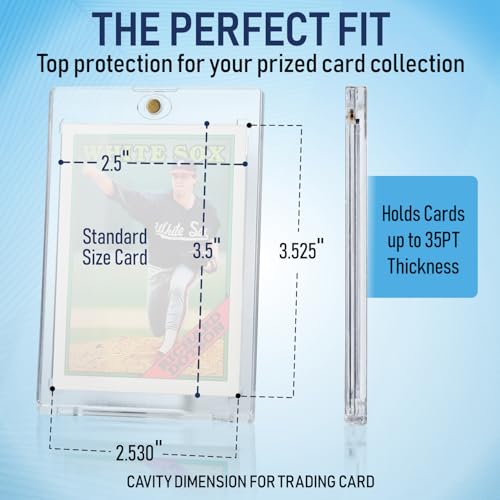 Magnetic Card Holder Case 5 Pack - Protect Sports & Trading Cards up to 35PT